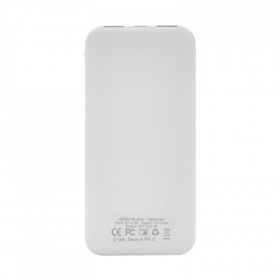 PB-4010 Beyaz 10000 Mah Powerbank Taşınabilir Pil Şarj Cihazı