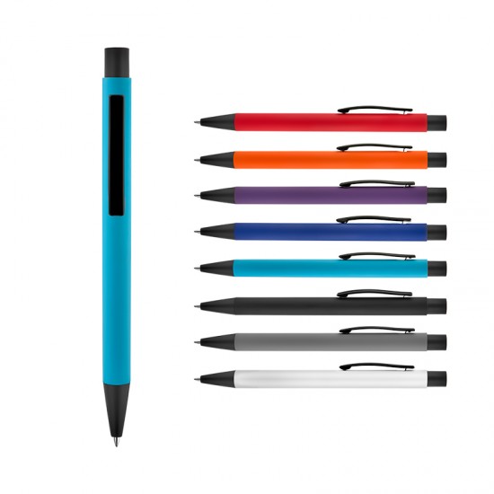 1020 Yeşil Metal Tükenmez Rubber Gövde Kalem