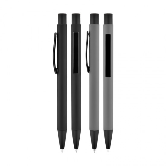 1020-V Gri Metal Rubber Gövde Versatil Kalem