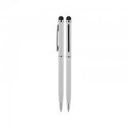 587 Beyaz Metal Tükenmez Touchpen Kalem