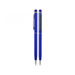 587 Lacivert Metal Tükenmez Touchpen Kalem