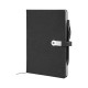 1701 Siyah 15 x 21 Termo Deri USB'li Defter