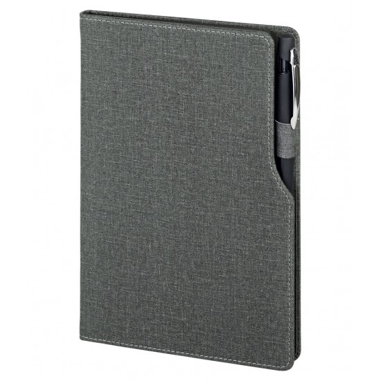 2320 Füme 15 x 21 Termo Deri Defter (Ivory Kağıt)
