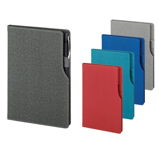 2320 Gri 15 x 21 Termo Deri Defter (Ivory Kağıt)