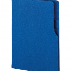 2320 Mavi 15 x 21 Termo Deri Defter (Ivory Kağıt)