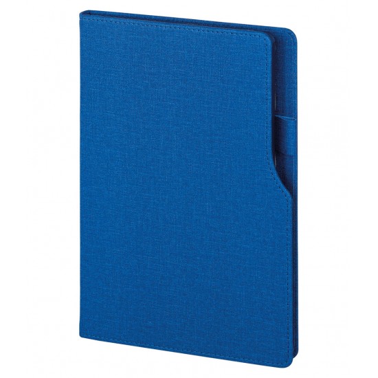 2320 Mavi 15 x 21 Termo Deri Defter (Ivory Kağıt)