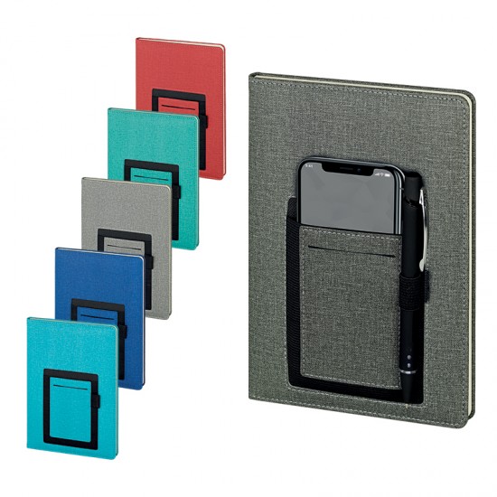 2420 Gri 15 x 21 Termo Deri Defter (Ivory Kağıt)