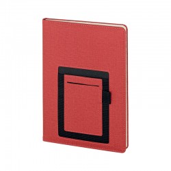 2420 Kırmızı 15 x 21 Termo Deri Defter (Ivory Kağıt)