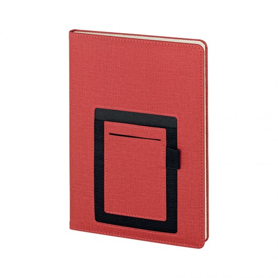 2420 Kırmızı 15 x 21 Termo Deri Defter (Ivory Kağıt)