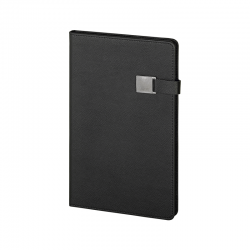 2660 Siyah 15 x 21 Termo Deri Defter