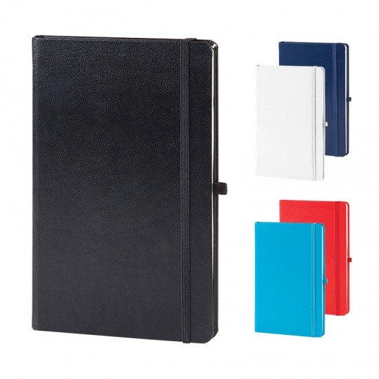 918 Kırmızı-112-Yaprak 13 x 21 Cilt Bezi Defter (Ivory Kağıt)