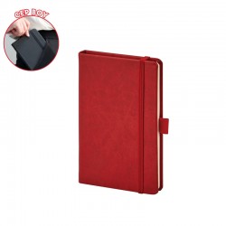 923-914 Kırmızı 9 x 14 Termo Deri Defter
