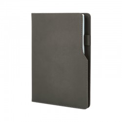 941-HOLMEN Gri-Mat 15 x 21 Termo Deri Defter (Holmen Kitap Kağıdı)