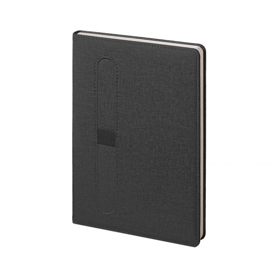 2425 Siyah-Füme 15 x 21 Termo Deri Defter