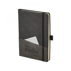 2427 Siyah 15 x 21 Yumuşak Kapak Termo Deri Defter