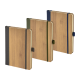 2428 Gri 15 x 21 Termo Deri Bambu Defter