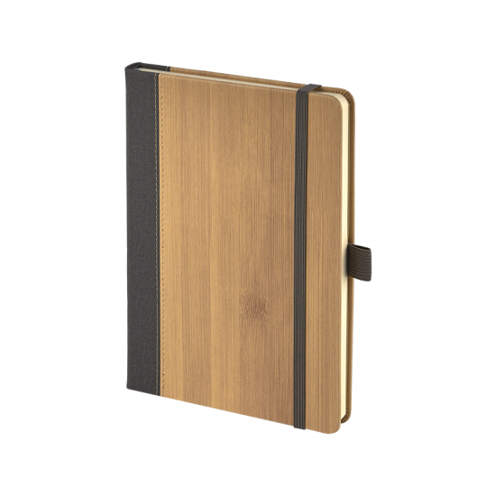 2428 Gri 15 x 21 Termo Deri Bambu Defter