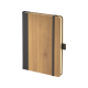 2428 Gri 15 x 21 Termo Deri Bambu Defter