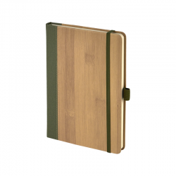2428 Yeşil 15 x 21 Termo Deri Bambu Defter
