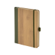 2428 Yeşil 15 x 21 Termo Deri Bambu Defter