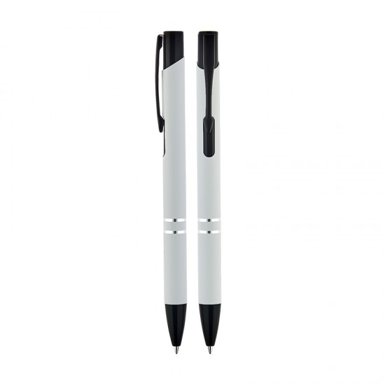 1120 Beyaz MetalTükenmez Kalem