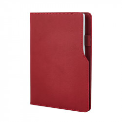 941-IVORY Kırmızı Termo Deri Defter (IVORY Kağıt)