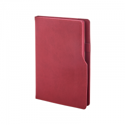 941-IVORY Kırmızı 15 x 21 Termo Deri Defter (Ivory Kağıt)
