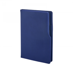 941-IVORY Lacivert 15 x 21 Termo Deri Defter (Ivory Kağıt)