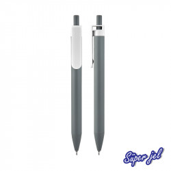 509-BK Gri Plastik Süper Jel Refil Kalem
