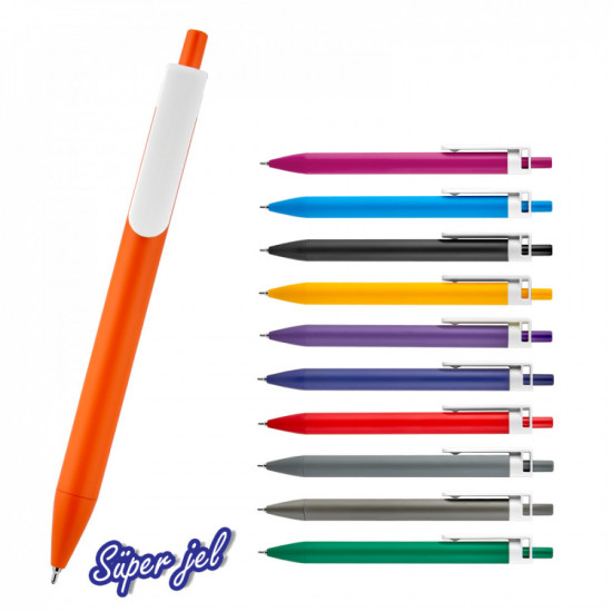 509-BK Gri Plastik Süper Jel Refil Kalem
