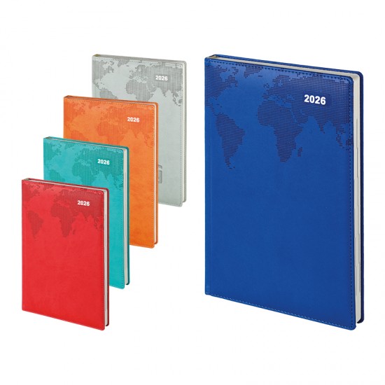 102 Turkuaz Termo Deri̇ Tarihli Ajanda (Ivory Kağıt)