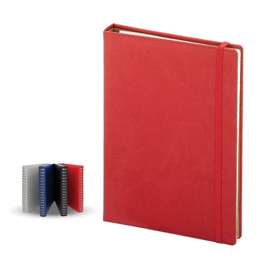 1220 Kırmızı Termo Deri̇ Tarihli Ajanda (Ivory Kağıt)