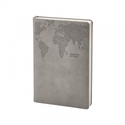 378 Gri Termo Deri Tarihli Ajanda (Holmen Kitap Kağıdı)