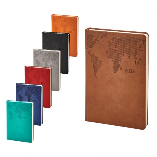 378 Kırmızı Termo Deri̇ Tarihli Ajanda (Holmen Ki̇tap Kağıdı)