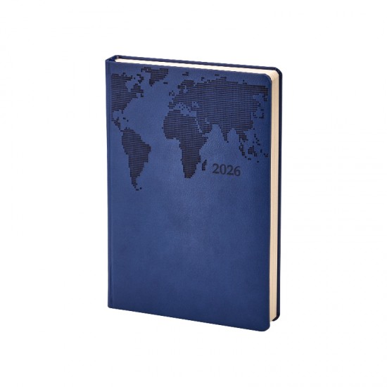 378 Lacivert Termo Deri̇ Tarihli Ajanda (Holmen Ki̇tap Kağıdı)