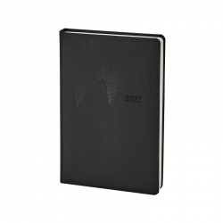 378 Siyah Termo Deri Tarihli Ajanda (Holmen Kitap Kağıdı)