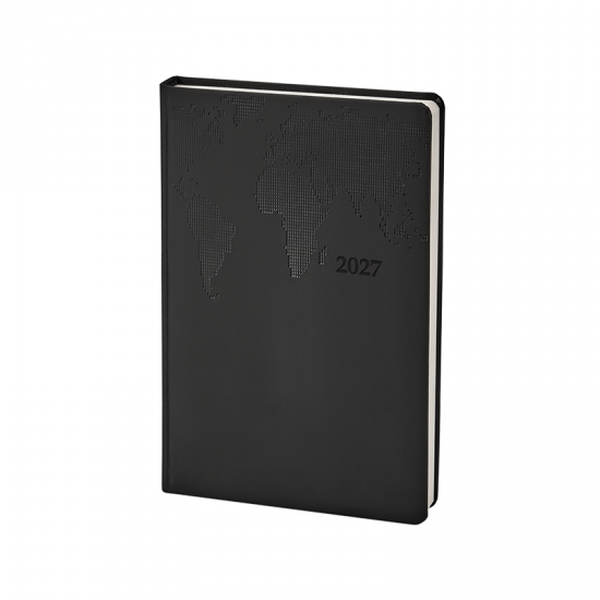 378 Siyah Termo Deri Tarihli Ajanda (Holmen Kitap Kağıdı)