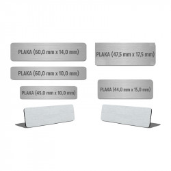 Metal Plaka-4717 1X4,50Cm Metal Plaka