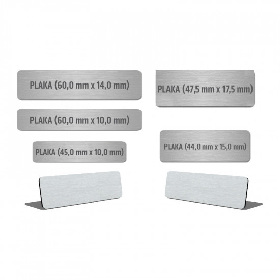 Metal Plaka-4717 1X4,50Cm Metal Plaka