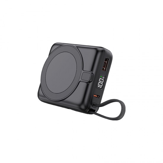 PB-4013 Siyah - Beyaz LED 10.000 mAh MagSafe Powerbank