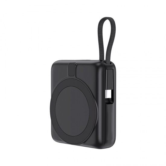 PB-4013 Siyah - Beyaz LED 10.000 mAh MagSafe Powerbank