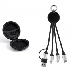 4112-K Siyaha Beyaz Işık(EVA KUTULU) EVA KUTULU Anahtarlık Çoklu Kablo