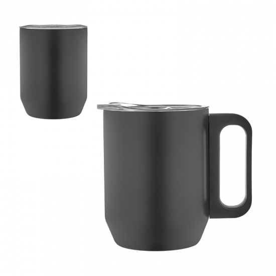 5354 Siyah Çelik Kupa / 350 ml