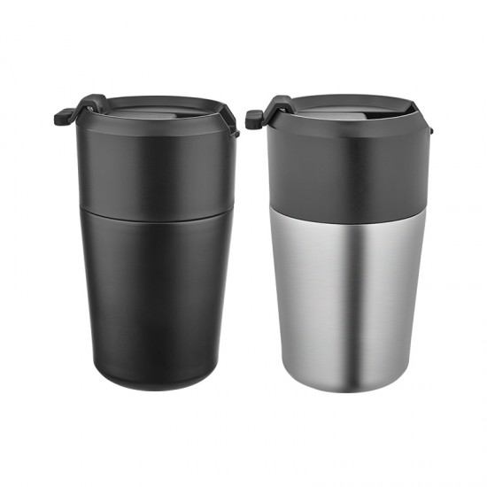 5355 Siyah Çelik Termos / 380 ml