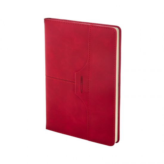 2430 Kırmızı 15 x 21 Termo Deri Defter