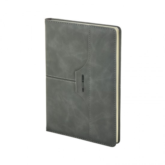 2430 Gri 15 x 21 Termo Deri Defter