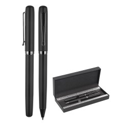 1253-RT Siyah Metal Roller & Tükenmez Kalem Seti