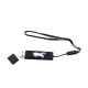 F-200-16 Siyah - Beyaz Işık 16 GB Işıklı Rubber Usb