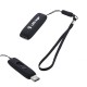 F-203-16 Siyah - Beyaz Işık 16 GB Işıklı Rubber Usb