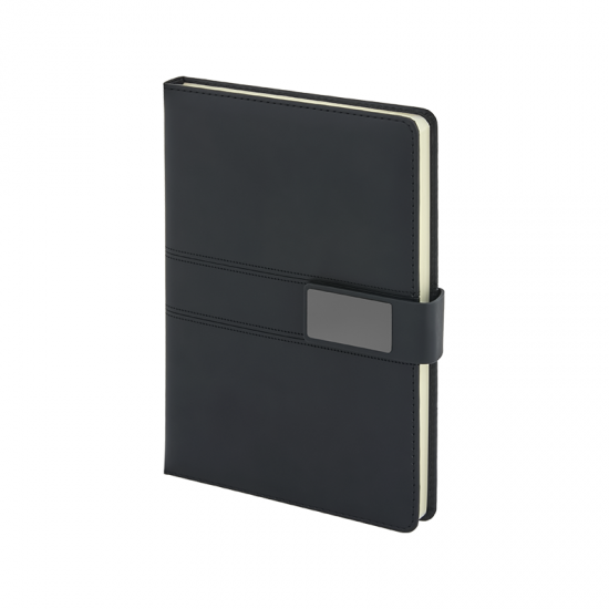 2441 Siyah 15 x 21 Termo Deri Defter